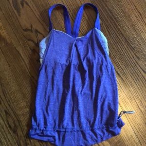 Purple lululemon tank top with built in sports bra